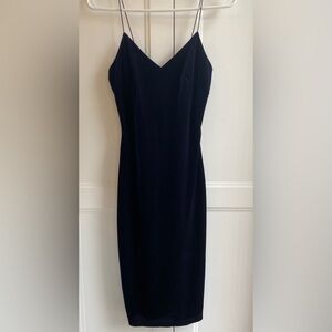 Blue Velvet Dress